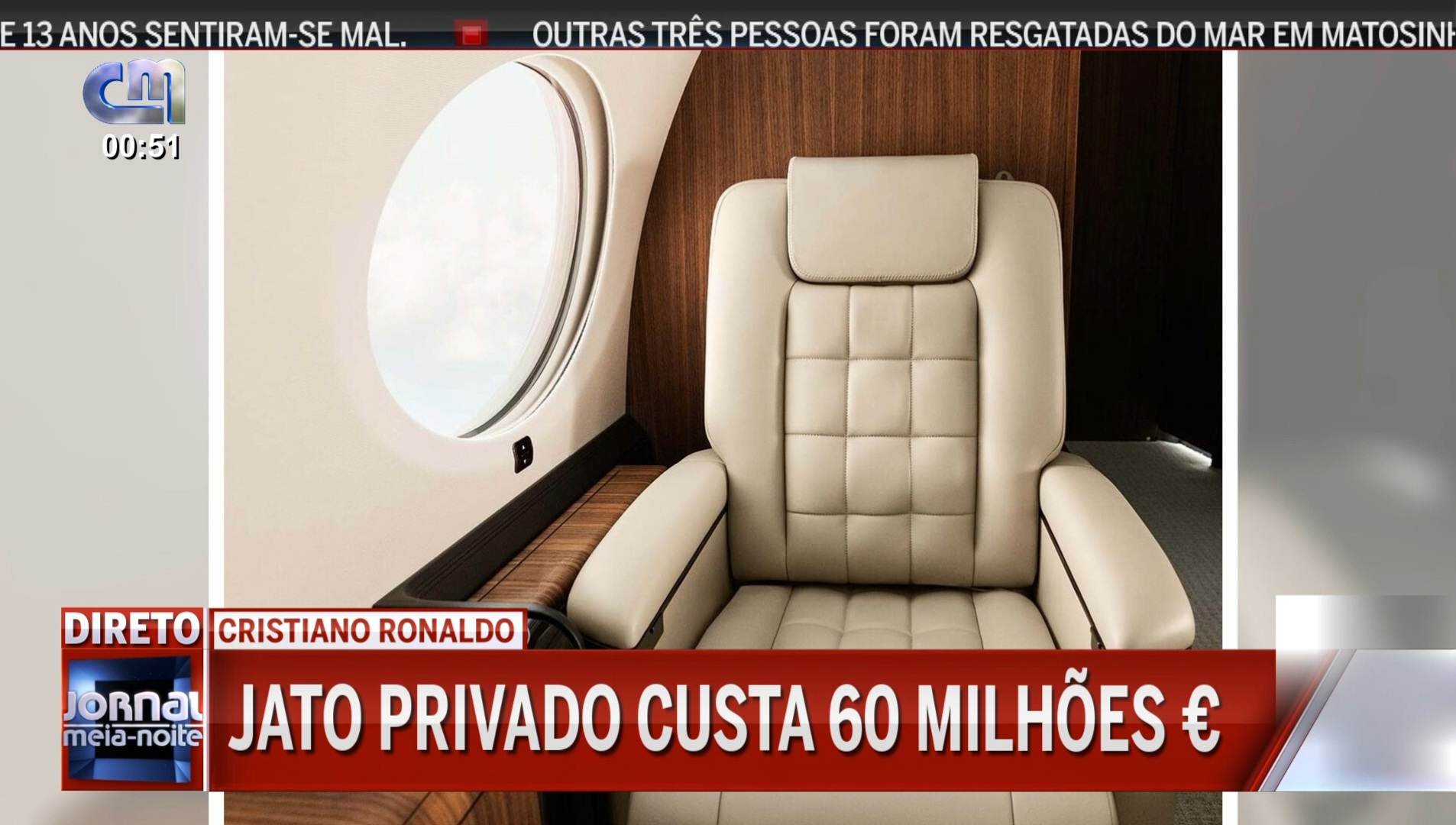 60 milhões de euros Vê aqui o novo avião de Cristiano Ronaldo