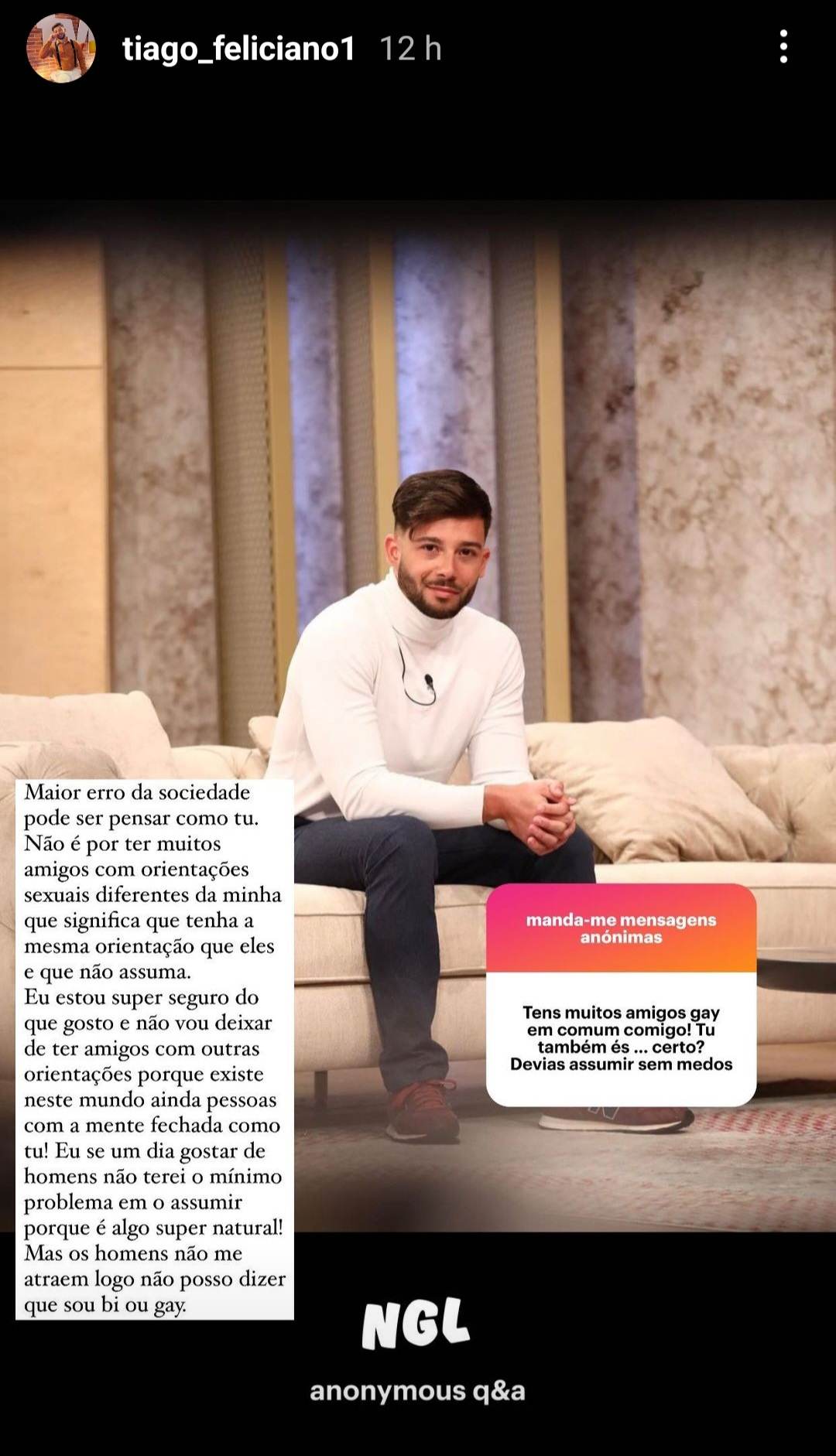 Tiago Feliciano Confrontado Tens Muitos Amigos Gay Tu Tamb M S