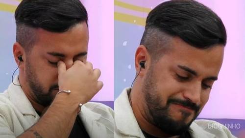 Pedro Jorge emociona se no Secret Story após carta de Bruna