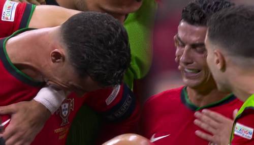 Cristiano Ronaldo chora