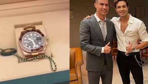 Quanto custa o Rolex que Luan Santana recebeu de Cristiano Ronaldo