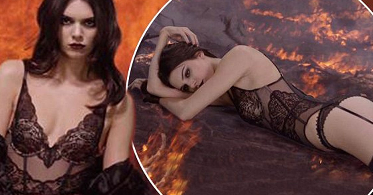 Kendall Jenner showcases pert bottom in sexy lingerie for LOVE advent