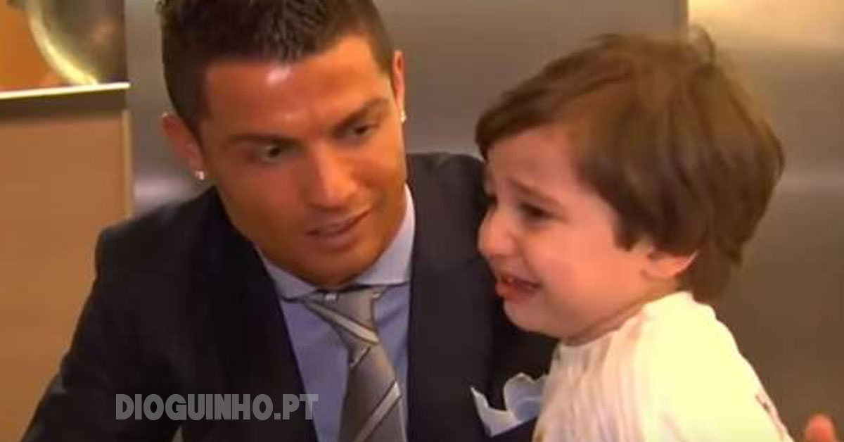 Cristiano Ronaldo realiza sonho de menino libanês