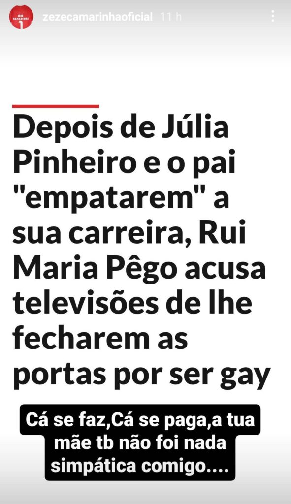 zeze-camarinha-instastory-julia-pinheiro