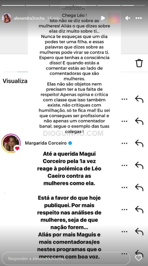 Margarida Corceiro REAGE «aos ataques» de Leo Caeiro