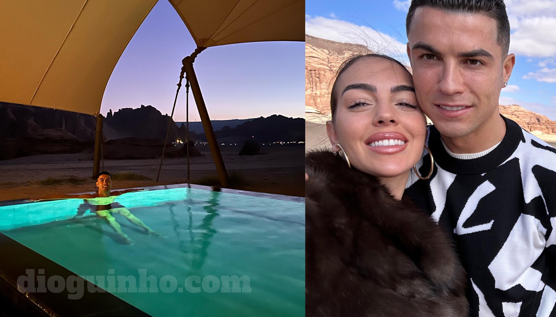 Cristiano Ronaldo - Banyan Tree AlUla - As férias de luxo de Cristiano Ronaldo e Georgina Rodríguez no resort Banyan Tree AlUla