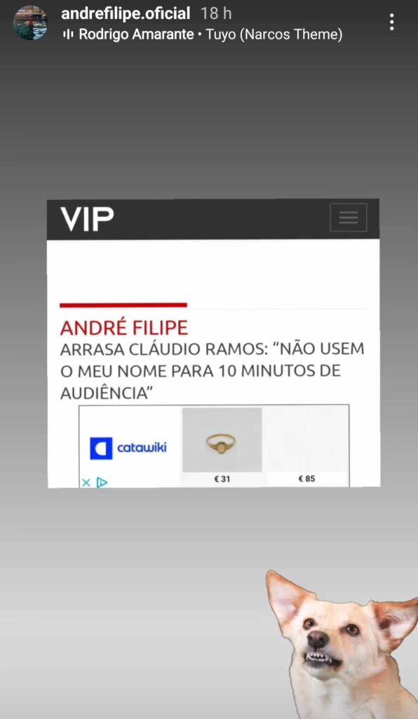 André Filipe acusa Cláudio Ramos de boicote!