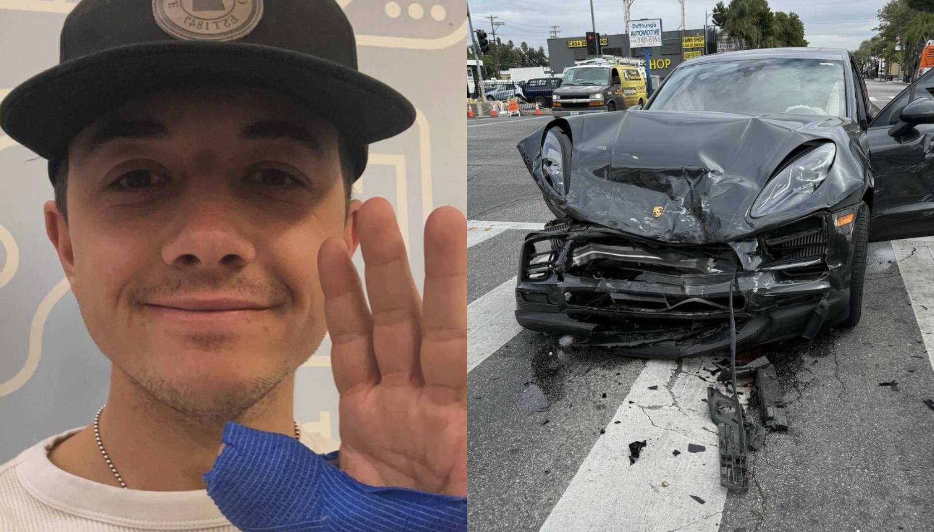 Antigo ator do Disney Channel sofre acidente e fica com carro destruído