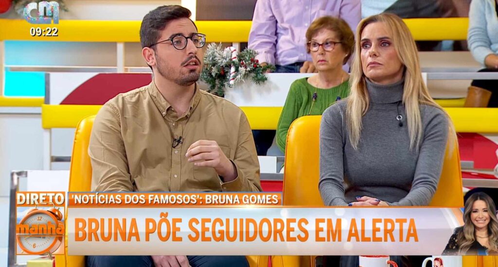 Polémica! Comentador da CMTV acusa Bruna Gomes de aproveitamento