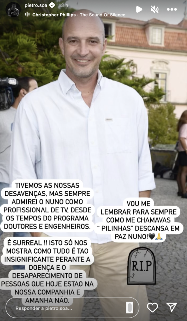 Após desavenças, Pedro Soá reage à morte de Nuno Graciano: “É surreal”