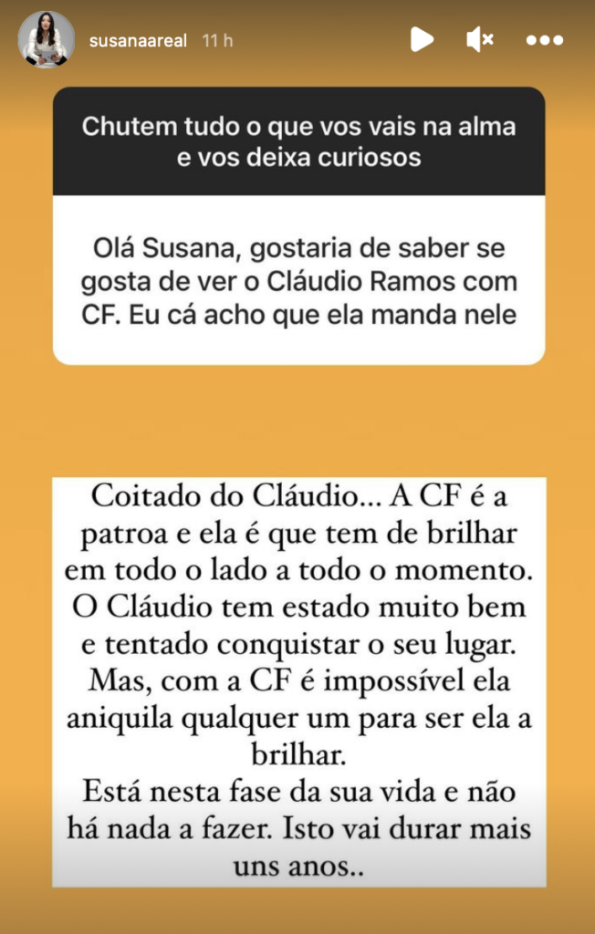 Cláudio Ramos perde protagonismo? “A Cristina Ferreira é a patroa e tem de brilhar”