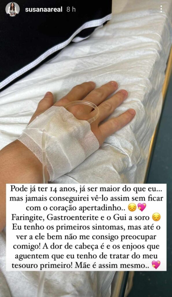 “Mãe é assim mesmo”: Susana Areal sofre com o filho no hospital