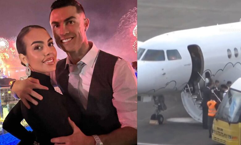 Imagens inéditas de Cristiano Ronaldo e Georgina Rodríguez a abandonar a ilha da Madeira