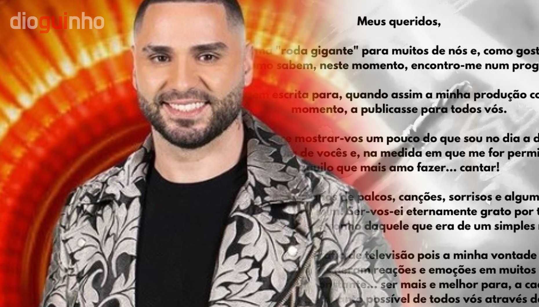 cantor Leandro - cantor Leandro - Leandro deixa 'comunicado': "Não será muito extenso este desafio"