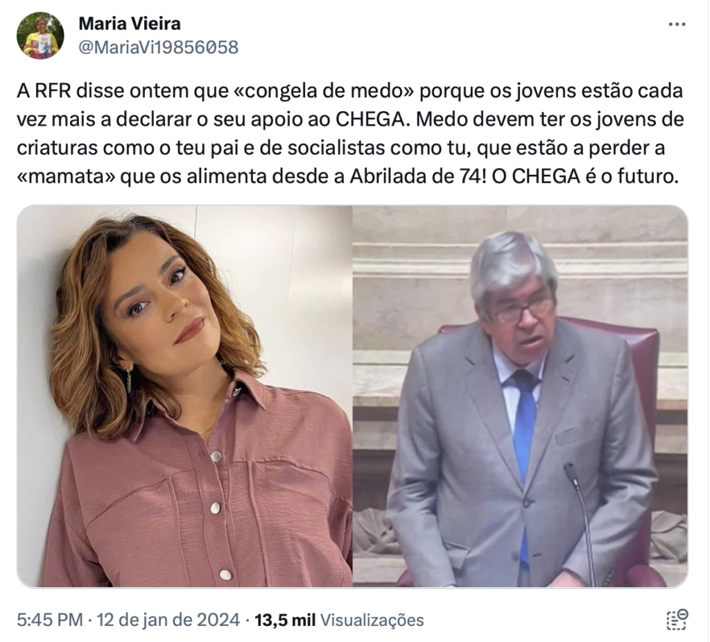 Maria Vieira denuncia falsa amizade de Rita Ferro Rodrigues