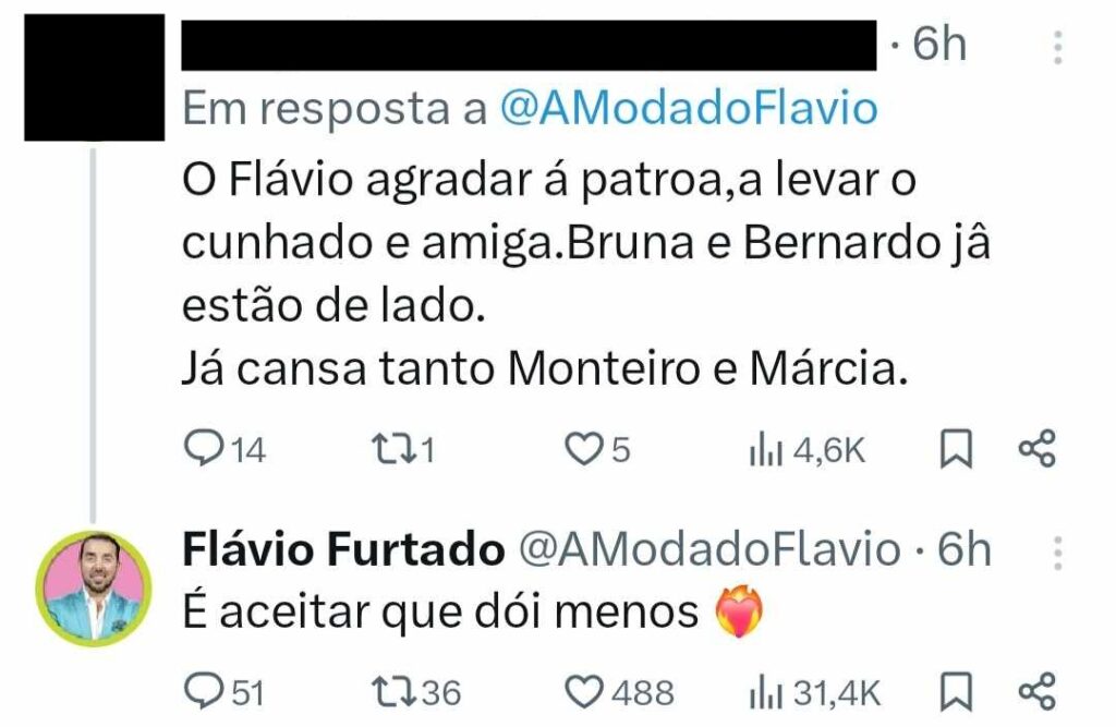 “Bruna e Bernardo já estão de lado”: Flávio Furtado criticado!