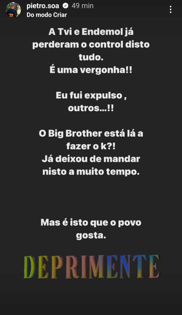 Pedro Soá arrasa: "O Big Brother está lá a fazer o quê? Já deixou de mandar nisto"