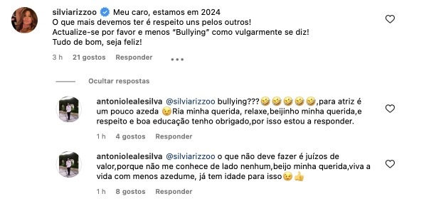 Bullying? António Leal e Silva responde à acusação de Sílvia Rizzo