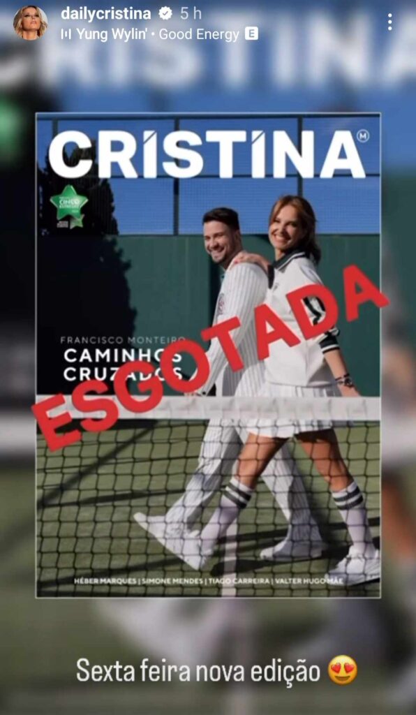 'Cristina' esgota com Francisco Monteiro na capa