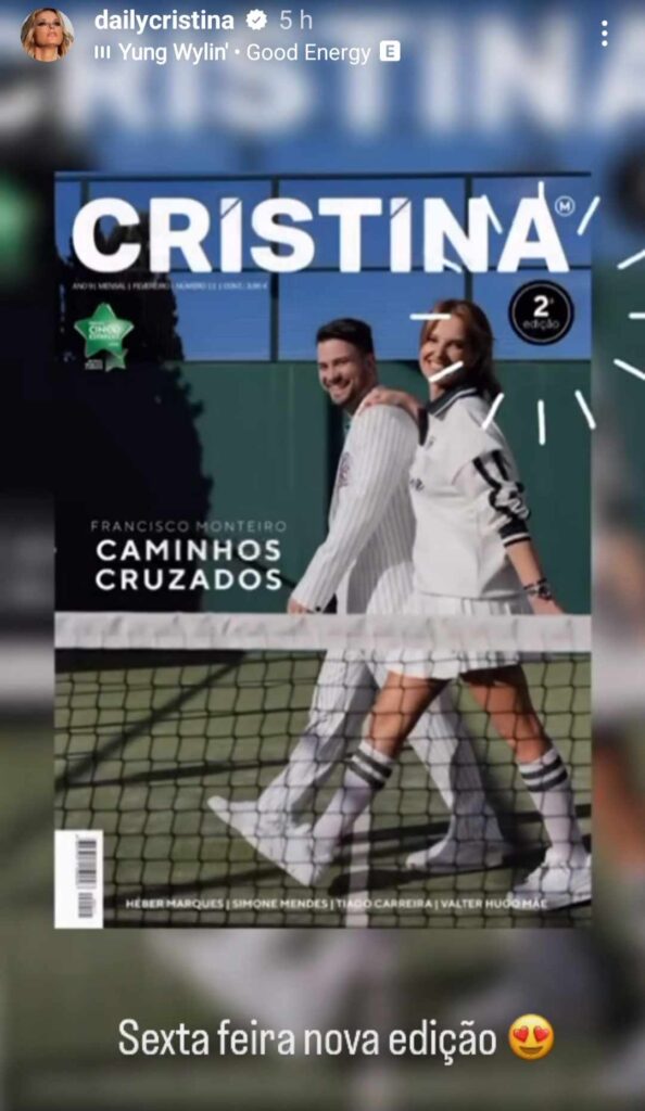 'Cristina' esgota com Francisco Monteiro na capa