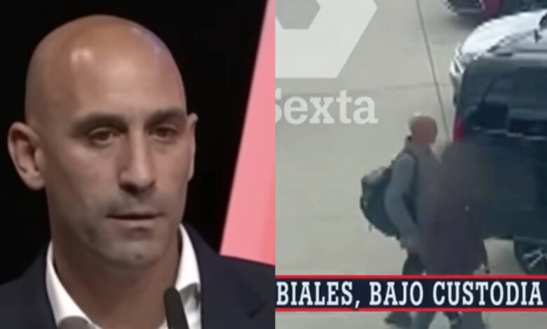 Luis Rubiales detido no aeroporto. As imagens!