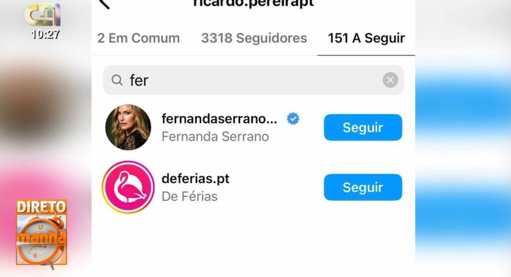 Fernanda Serrano reaproxima-se do ex-namorado