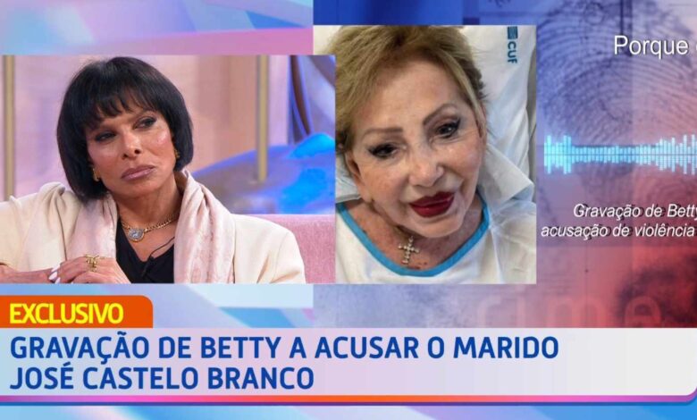 José Castelo Branco confrontado em direto com gravação de Betty Grafstein a acusá-lo: "É um abutre, ele empurrou-me"