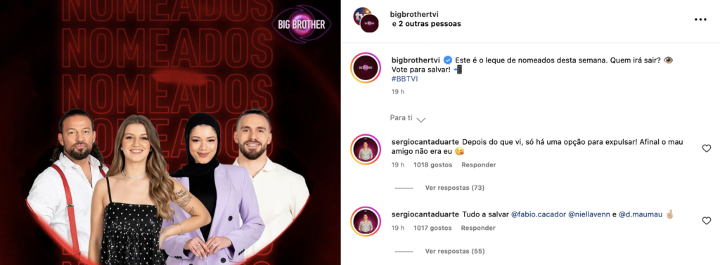 Acabou a amizade! Sérgio Duarte “apela” à expulsão de Margarida Castro do Big Brother