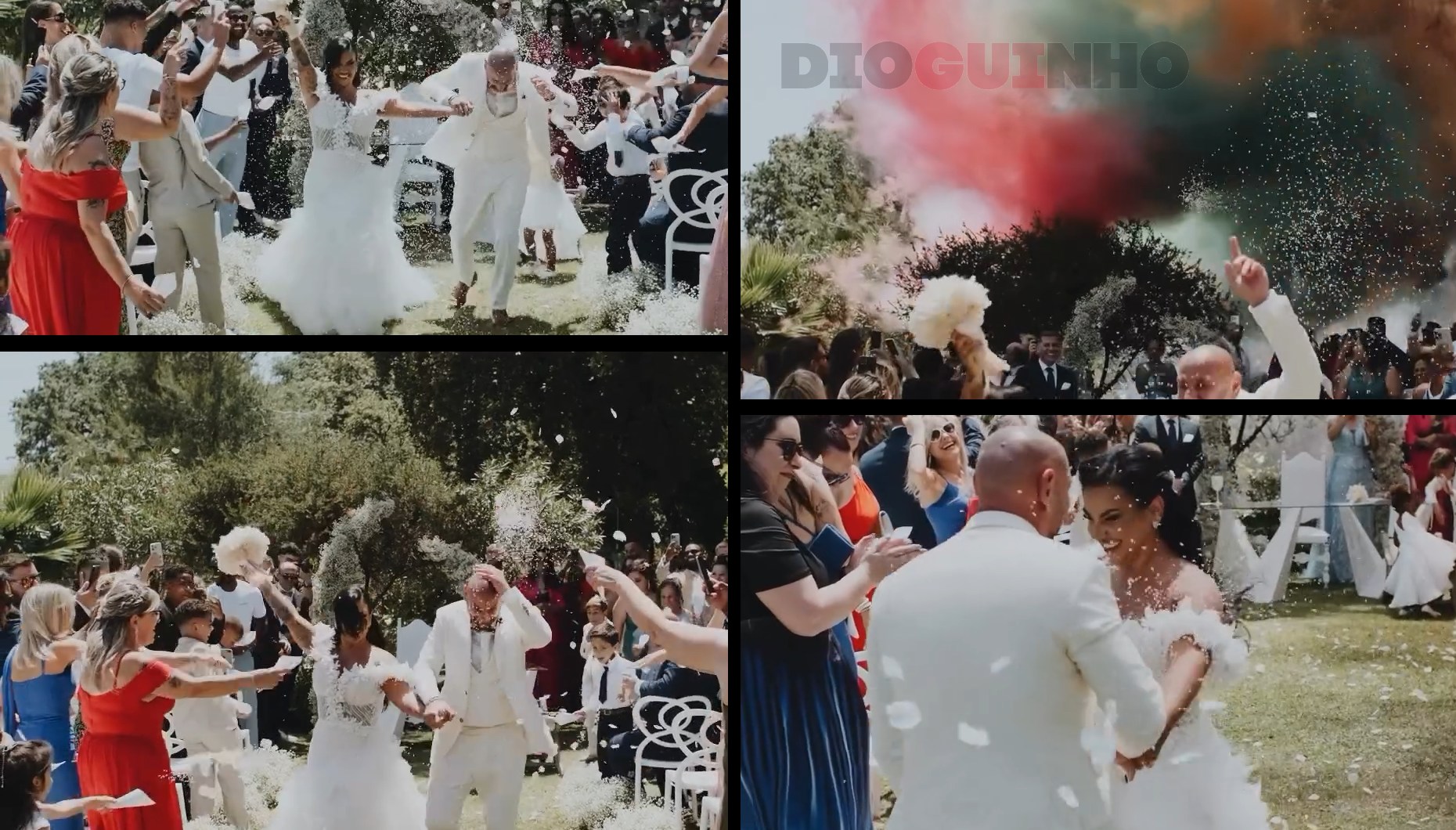 Novos detalhes e imagens do casamento de Joana Diniz e Flávio Miguel