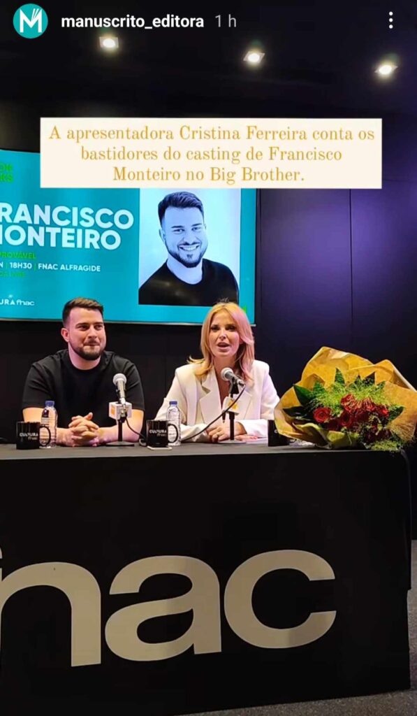 As imagens do lançamento do livro de Francisco Monteiro. Bárbara Parada esteve presente!