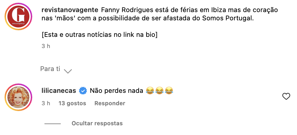 Lili Caneças despachada do "Em Família", dá bicada na TVI