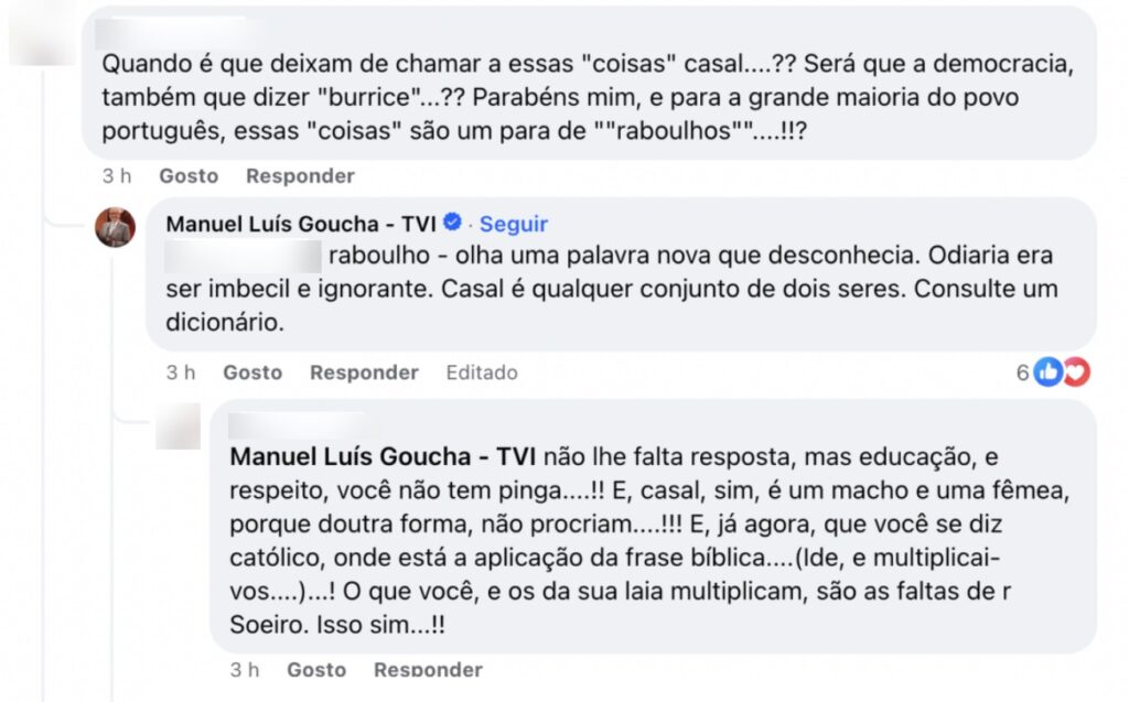 Em dia especial, Manuel Luís Goucha dá resposta a ataque homofóbico