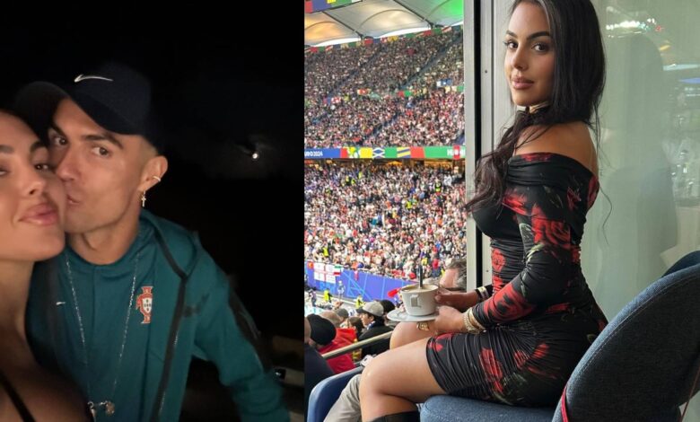 Georgina Rodríguez ao lado de Ronaldo e Portugal!