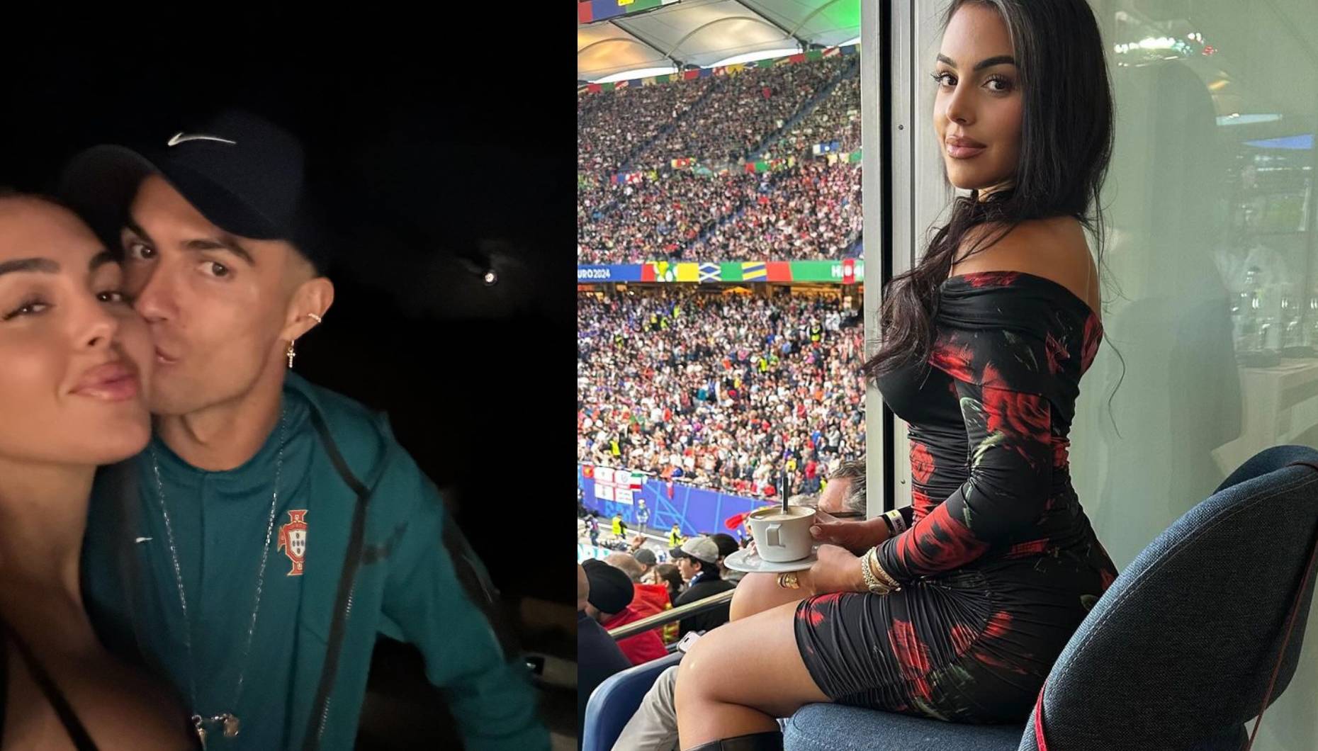 Georgina Rodríguez ao lado de Ronaldo e Portugal!