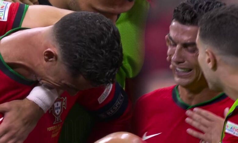 Cristiano Ronaldo chora