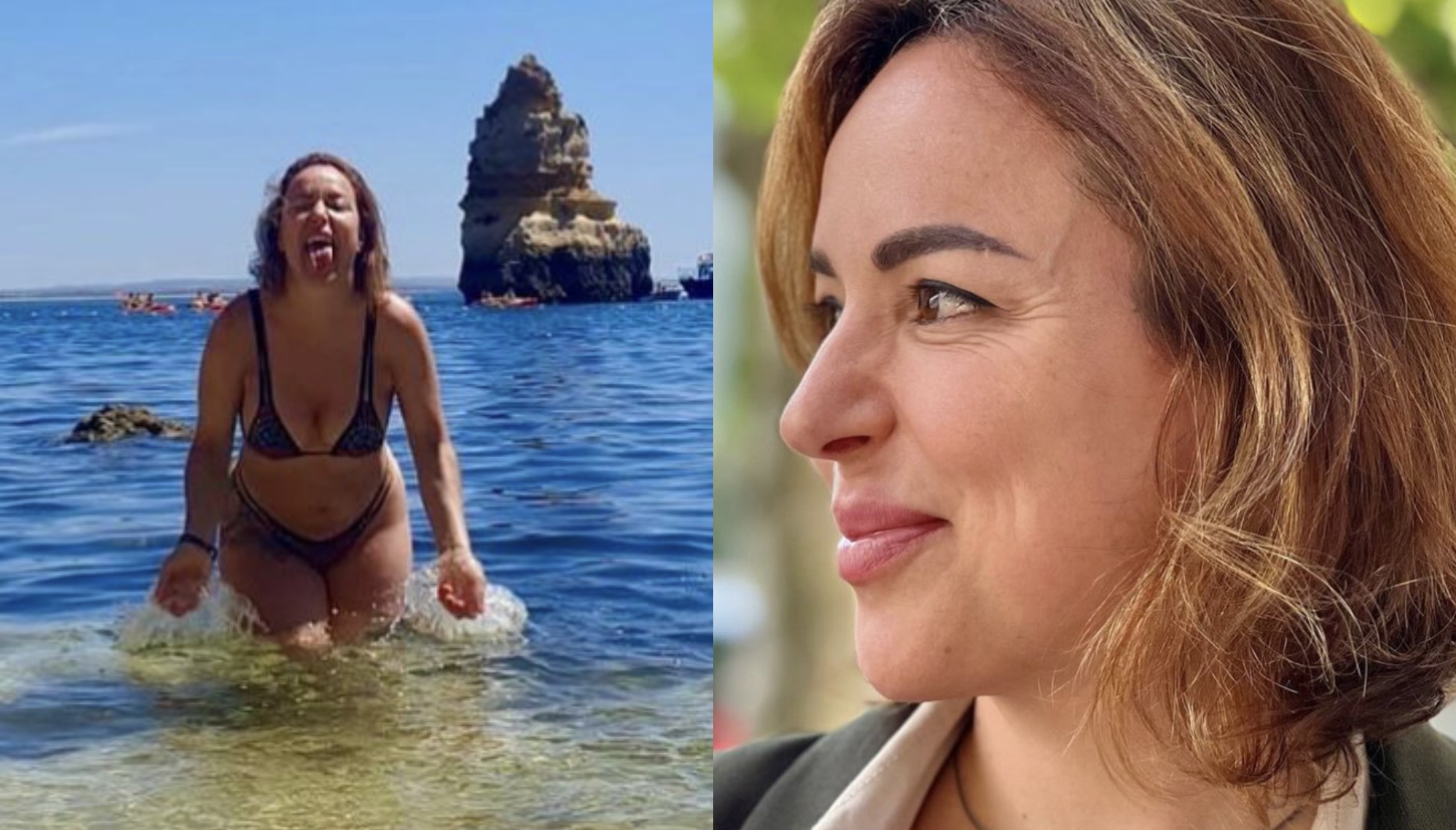 Débora Neves mostra-se em biquíni e atira: "Uns podem chamar gorda, outros roliça..."