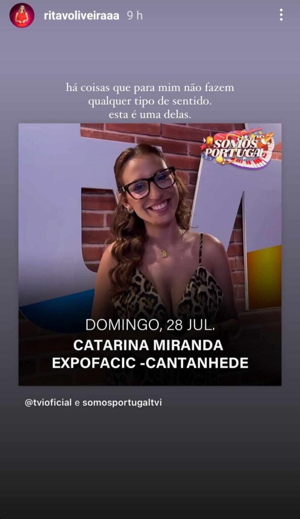 Catarina Miranda no "Somos Portugal"? "Não faz qualquer sentido", atira ex-BB2024
