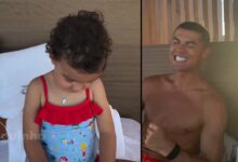 Imagens únicas de Cristiano Ronaldo e a filha Bella Esmeralda