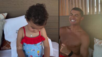 Imagens únicas de Cristiano Ronaldo e a filha Bella Esmeralda