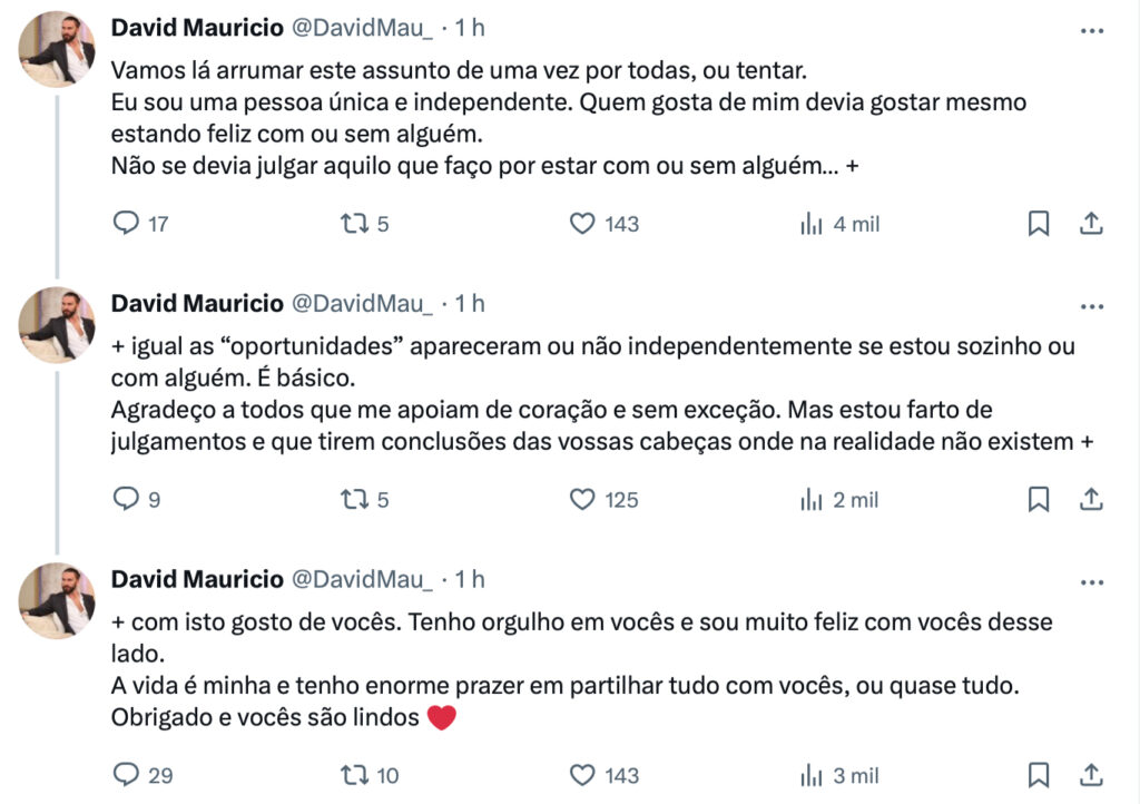 David Maurício dá murro na mesa: "Estou farto de julgamentos e que tirem conclusões..."