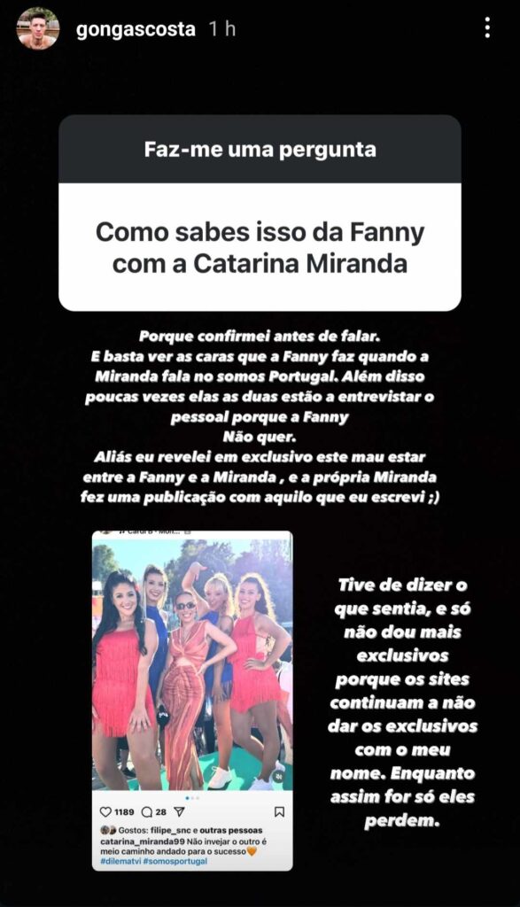 Fanny Rodrigues em guerra de protagonismo com Catarina Miranda? Novos detalhes!