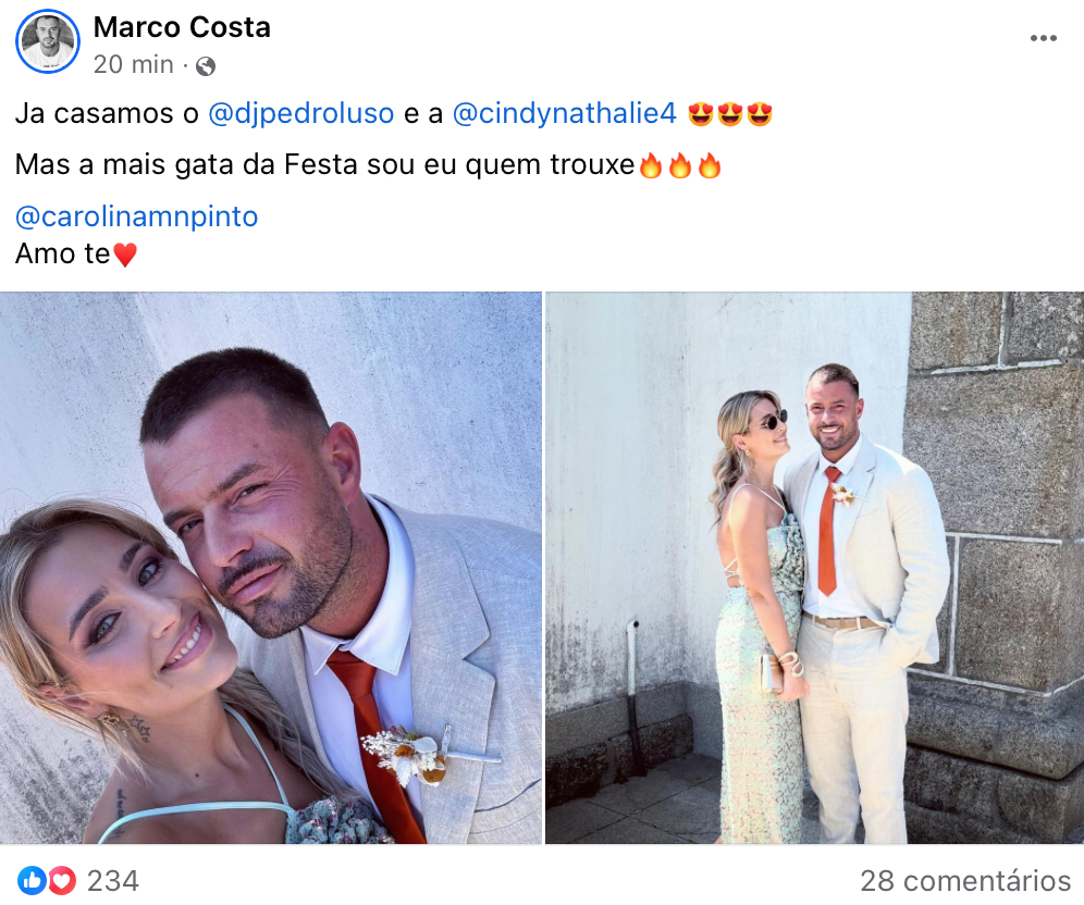 Pedro Luso da "Casa dos Segredos 2" casou-se. As primeiras imagens!