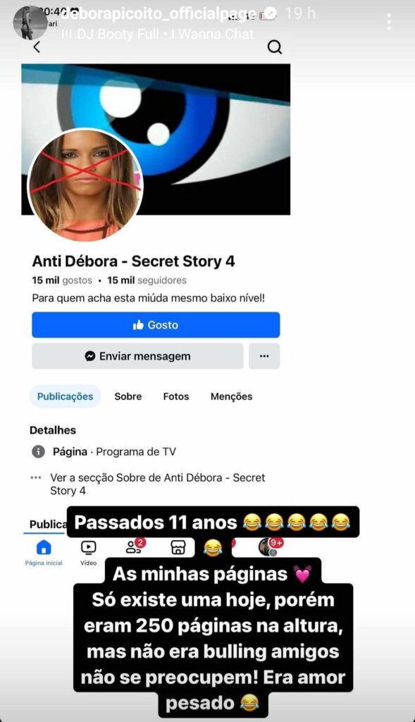 Débora Picoito recorda participação na "Casa dos Segredos 4" e recorda bullying de que foi alvo