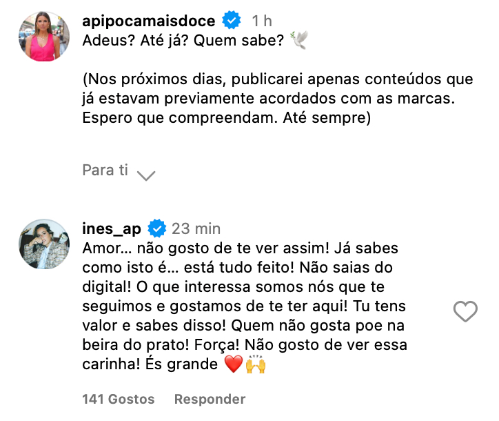 Globos de Ouro - Inês Aires Pereira apoia 'A Pipoca Mais Doce' e coloca a SIC em causa: "Está tudo feito"