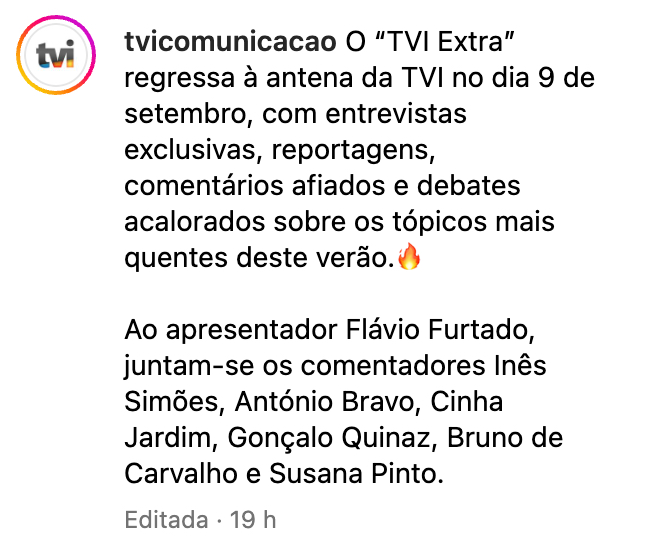 Reviravolta! Lili Caneças e Luísa Castel-Branco excluídas do regresso do "TVI Extra"