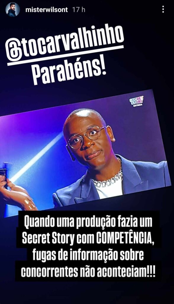 Wilson Teixeira reage à estreia da "Casa dos Segredos 8" e critica produção por fuga de informação