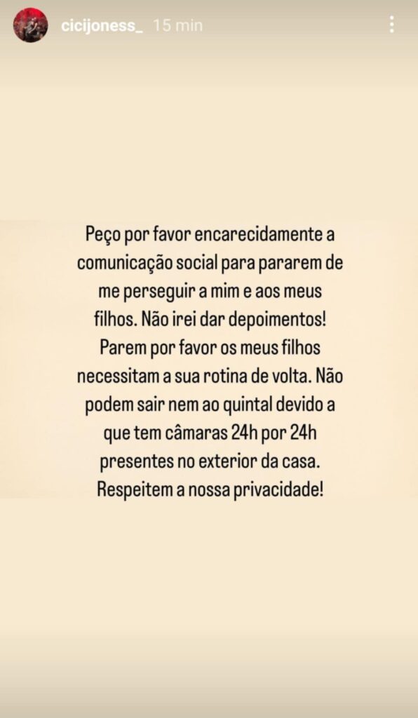 Cynthia Noriega (mulher de Nuno da Silva) desesperada: “Respeitem a nossa privacidade!”