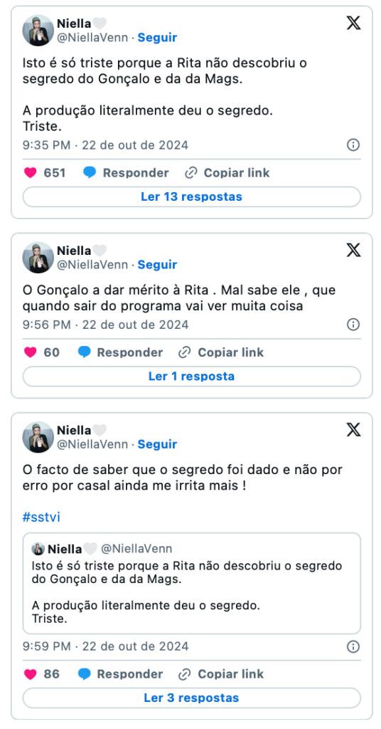 Daniela Ventura não tem dúvidas de que o segredo de Margarida e Gonçalo "foi dado" pela produção