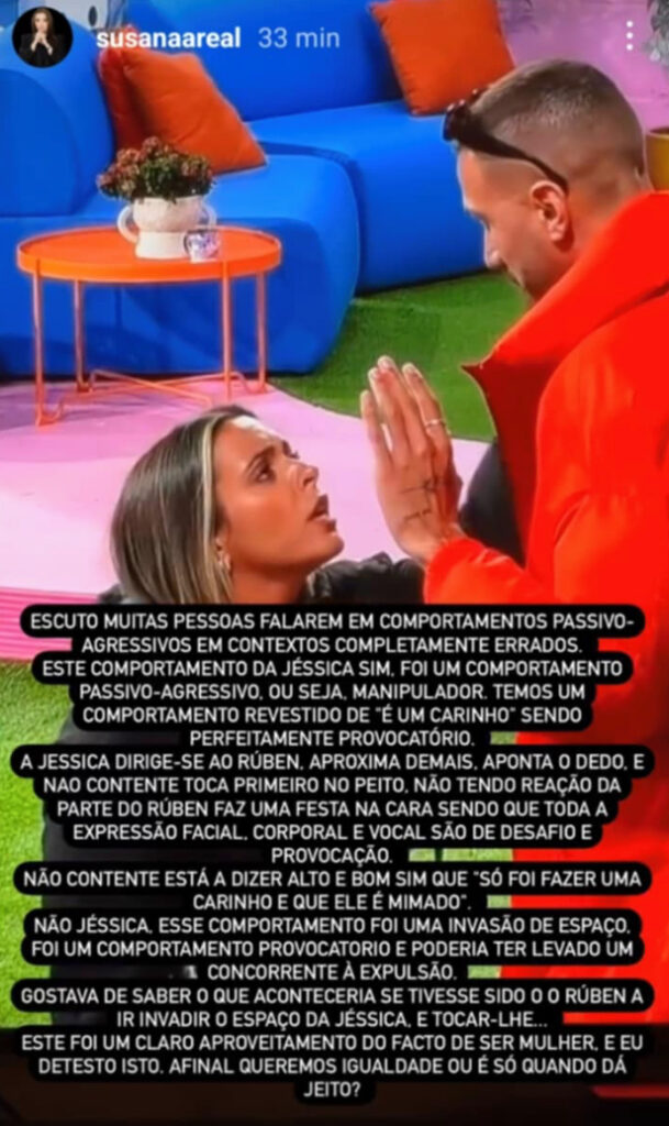 Secret Story - Jéssica Vieira acusada de "comportamento passivo-agressivo"