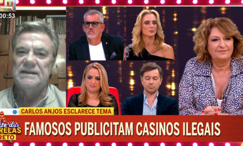 Famosos publicitam casinos ilegais! Carlos Anjos presta esclarecimento na CMTV